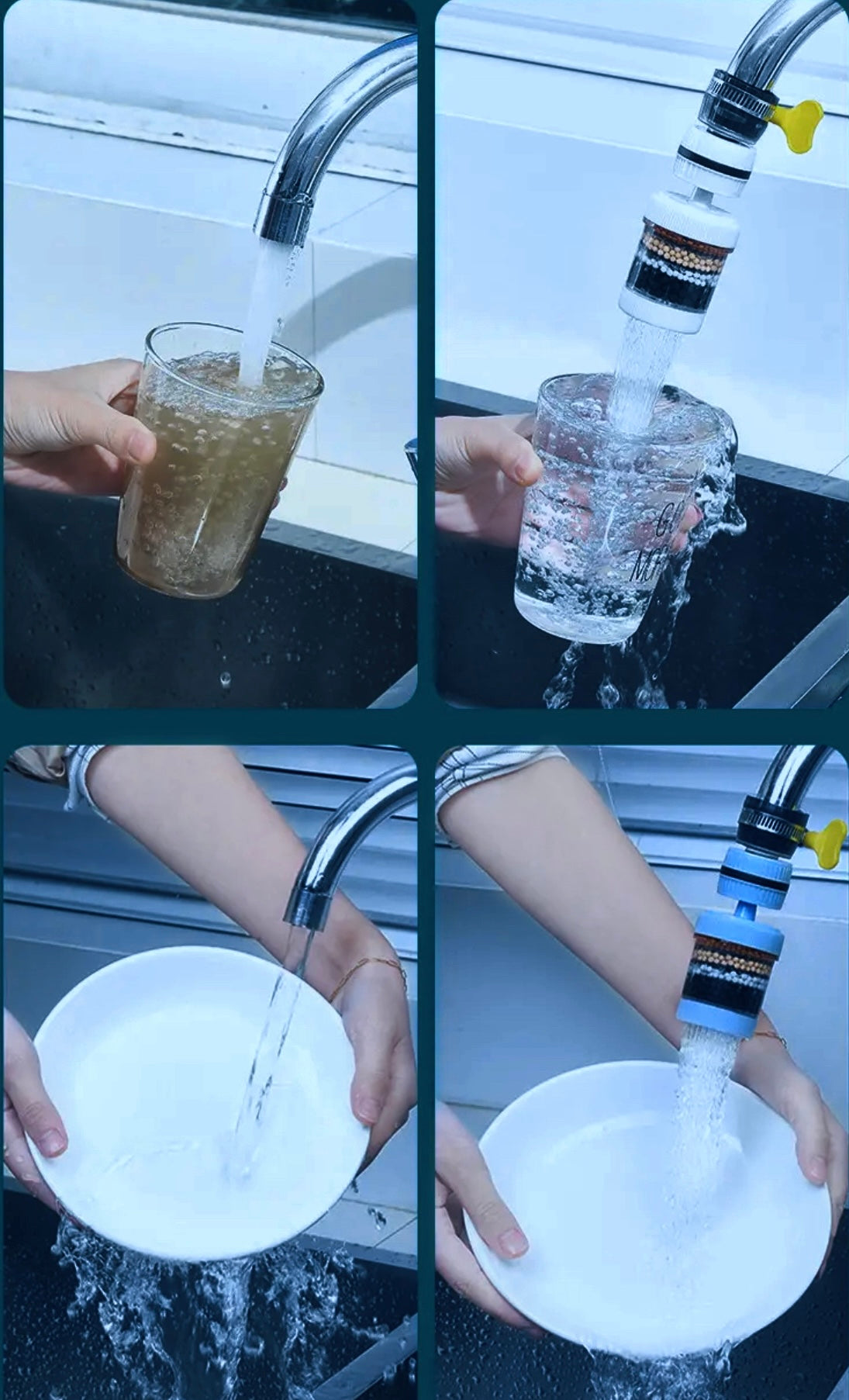 🚿 FILTRE PURIFICATEUR D’EAU ROTATIF – UNE EAU PLUS PURE & SAINE ! 💧