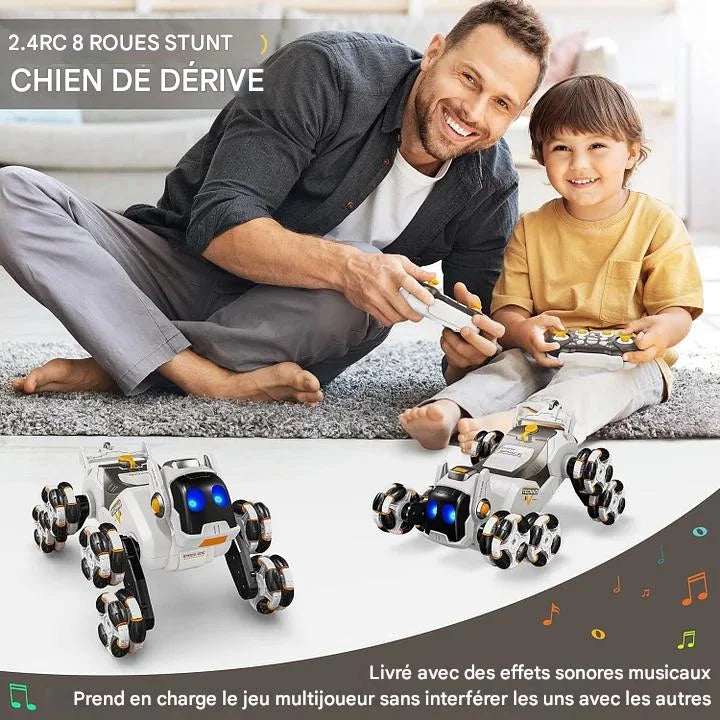 🚗 Voiture de Cascade Télécommandée 8WD — Robot Chien Intelligent RC