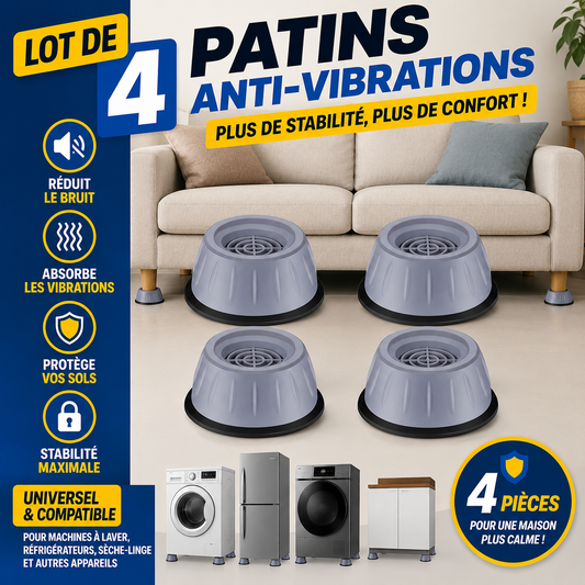 Patins universels antidérapants et amortisseurs en plastique pour machine à laver et réfrigérateur, pour tambour à ondes, entièrement automatiques