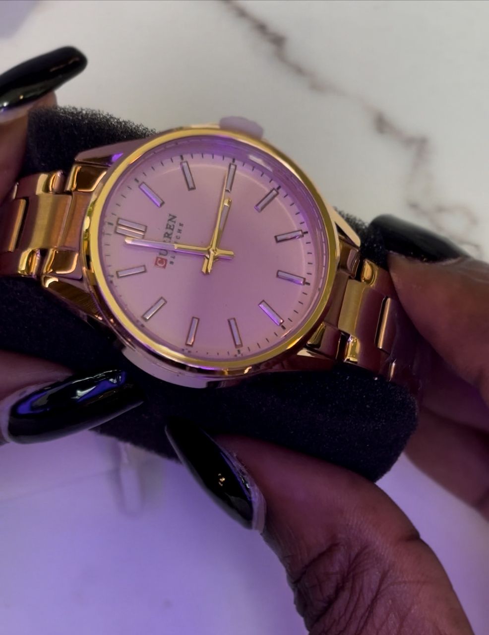 Montre Élégance Or & Argent™ (CURREN)