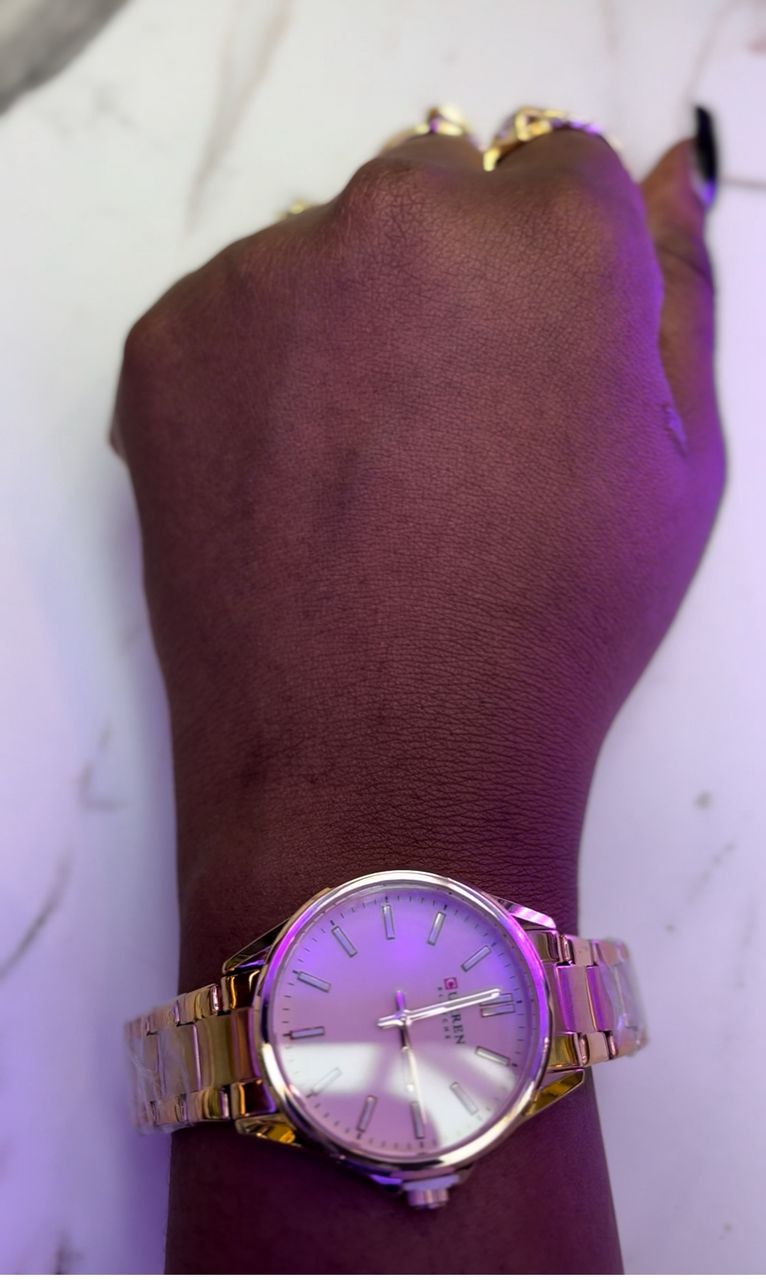 Montre Élégance Or & Argent™ (CURREN)