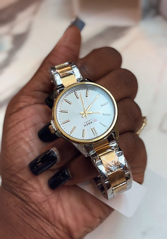 Montre Élégance Or & Argent™ (CURREN)
